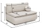 Sofa z funkcją spania PETITE | 120 | Tapicerowany tył | Poduszka w zestawie | Aphrodite 1 | OUTLET-10