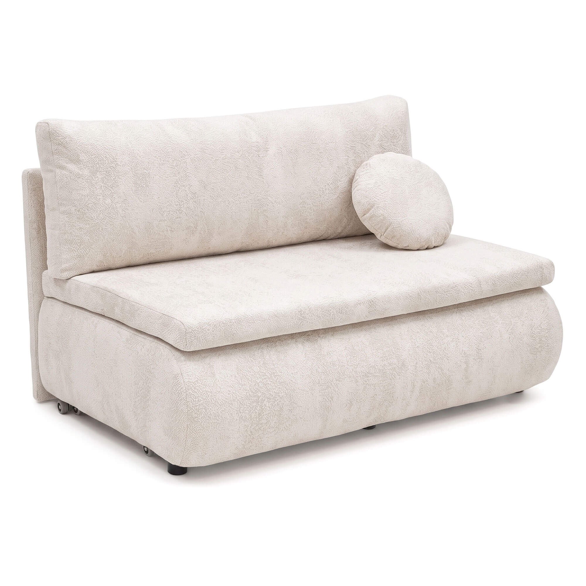 Sofa z funkcją spania PETITE | 120 | Tapicerowany tył | Poduszka w zestawie | Aphrodite 1 | OUTLET