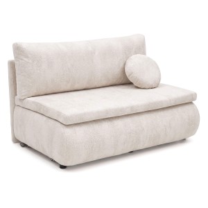 Sofa z funkcją spania PETITE | 120 | Tapicerowany tył | Poduszka w zestawie | Aphrodite 1 | OUTLET