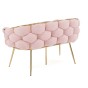 Sofa glamour BALLOON | Boucle | Róż #5 | DC-KT9118 | OUTLET-6