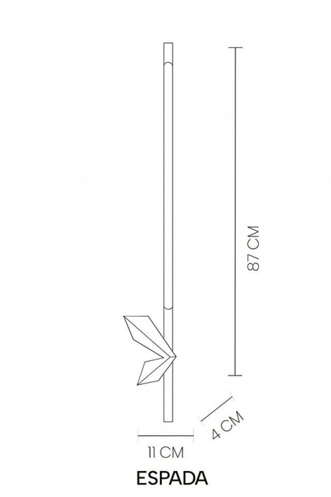 MOOSEE zestaw 2 lamp ściennych ESPADA     złoty