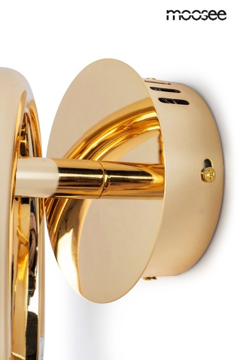 MOOSEE zestaw 2 lamp ściennych HELIOS     złoty
