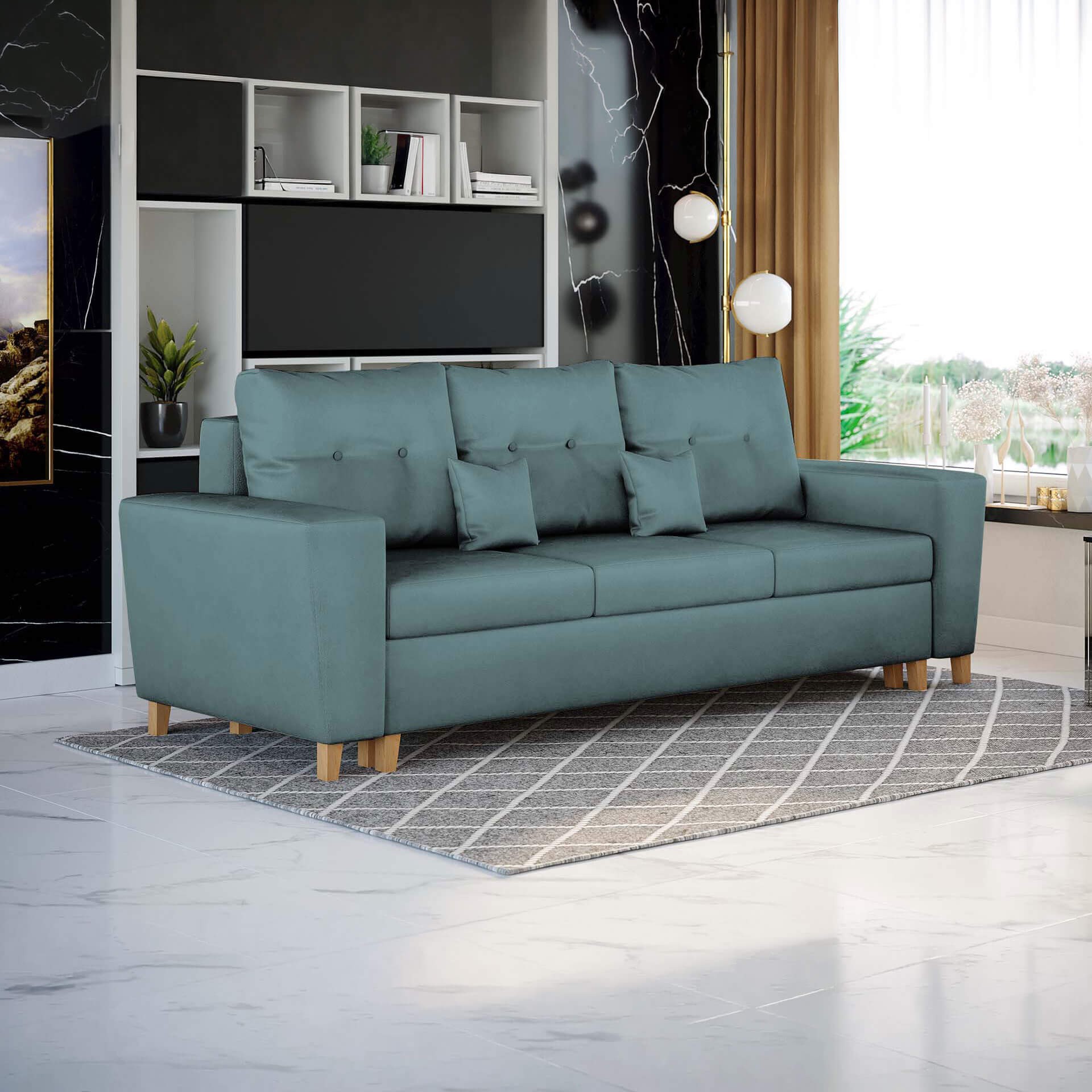 NOWOCZESNA SOFA DO SALONU Z POJEMNIKIEM - ELIO | Kolor do wyboru