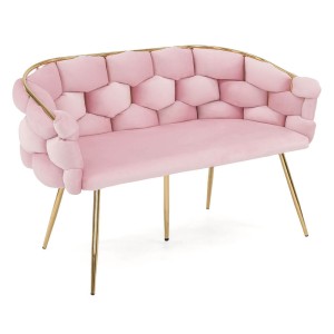  Sofa glamour BALLOON | Welur | Róż #39 | DC-KT9118 | OUTLET