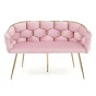  Sofa glamour BALLOON | Welur | Róż #39 | DC-KT9118 | OUTLET-2