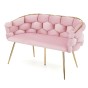  Sofa glamour BALLOON | Welur | Róż #39 | DC-KT9118 | OUTLET-3