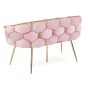  Sofa glamour BALLOON | Welur | Róż #39 | DC-KT9118 | OUTLET-6