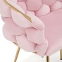  Sofa glamour BALLOON | Welur | Róż #39 | DC-KT9118 | OUTLET-8