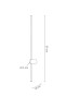 MOOSEE zestaw 2 lamp ściennych OMBRE 120  czarny-6