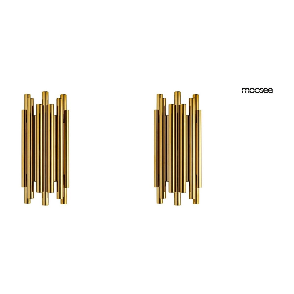 MOOSEE zestaw 2 lamp ściennych ORGANO     złoty