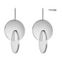 MOOSEE zestaw 2 lamp wiszących DISCO      srebrny-1