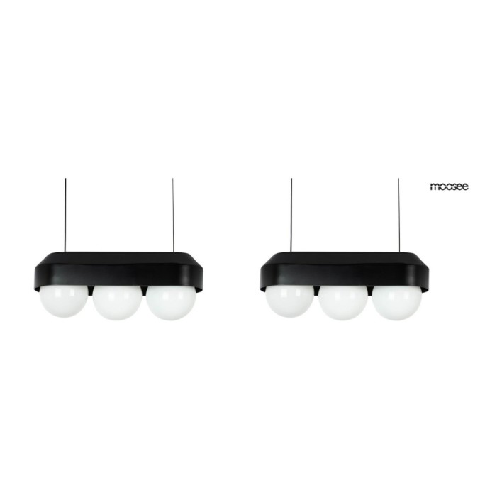 MOOSEE zestaw 2 lamp wiszących DROPS 3    czarny