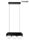 MOOSEE zestaw 2 lamp wiszących DROPS 3    czarny-2