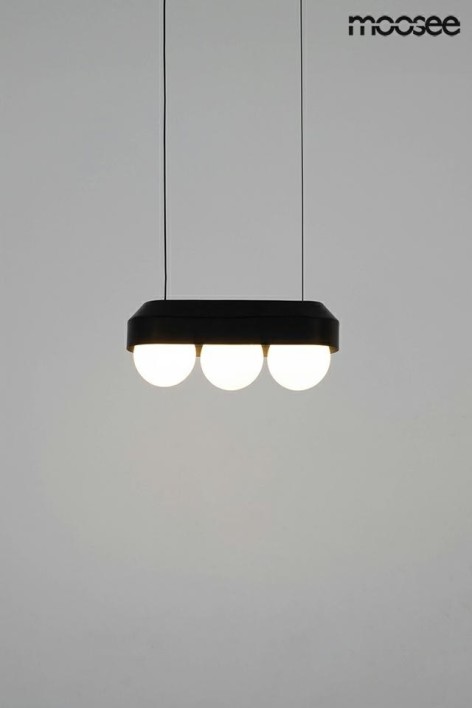 MOOSEE zestaw 2 lamp wiszących DROPS 3    czarny