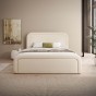 Łóżko tapicerowane z pojemnikiem SFG0154P | 160x200 | Boucle | Cream #33-3