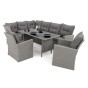 Zestaw mebli ogrodowych MALAGA | Technorattan | Mould | Poduszki Szare 01 OUTLET-3
