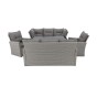 Zestaw mebli ogrodowych MALAGA | Technorattan | Mould | Poduszki Szare 01 OUTLET-4