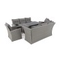 Zestaw mebli ogrodowych MALAGA | Technorattan | Mould | Poduszki Szare 01 OUTLET-8