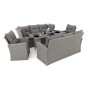 Zestaw mebli ogrodowych MALAGA | Technorattan | Mould | Poduszki Szare 01 OUTLET-19