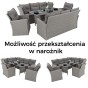 Zestaw mebli ogrodowych MALAGA | Technorattan | Mould | Poduszki Szare 01 OUTLET-20
