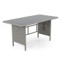 Zestaw mebli ogrodowych MALAGA | Technorattan | Mould | Poduszki Szare 01 OUTLET-24