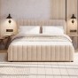 Łóżko tapicerowane z pojemnikiem SFG0167 | 180x200 | Boucle | Beż #3 | OUTLET-3