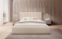 Łóżko tapicerowane z pojemnikiem SFG0116B | 180x200 | Boucle | Beż | OUTLET-4