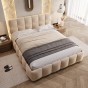 Łóżko tapicerowane z pojemnikiem 4583G | 160x200 | Welur | Beż #6 | OUTLET-5