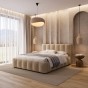 Łóżko tapicerowane z pojemnikiem 4578G | 180x200 | Boucle | Beż #8 | OUTLET-6