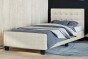 Łóżko tapicerowane SF942 jednoosobowe | 90x200 | Boucle | Beż #3 | OUTLET-3