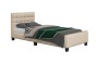 Łóżko tapicerowane SF942 jednoosobowe | 90x200 | Boucle | Beż #3 | OUTLET-4