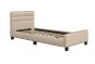Łóżko tapicerowane SF942 jednoosobowe | 90x200 | Boucle | Beż #3 | OUTLET-5