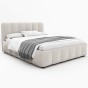 Łóżko tapicerowane z pojemnikiem 4578G | 160x200 | Boucle | Biały #6 | OUTLET-2