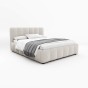 Łóżko tapicerowane z pojemnikiem 4578G | 160x200 | Boucle | Biały #6 | OUTLET-5
