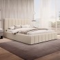 Łóżko tapicerowane z pojemnikiem SFG0116 | 180x200 | Boucle | Beż #3 | OUTLET-3