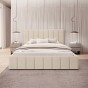 Łóżko tapicerowane z pojemnikiem SFG0116 | 180x200 | Boucle | Beż #3 | OUTLET-4