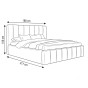 Łóżko tapicerowane z pojemnikiem SFG0116 | 180x200 | Boucle | Beż #3 | OUTLET-5