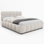 Łóżko tapicerowane 4794 | 180x200 | Boucle | Biały #6 | OUTLET-3