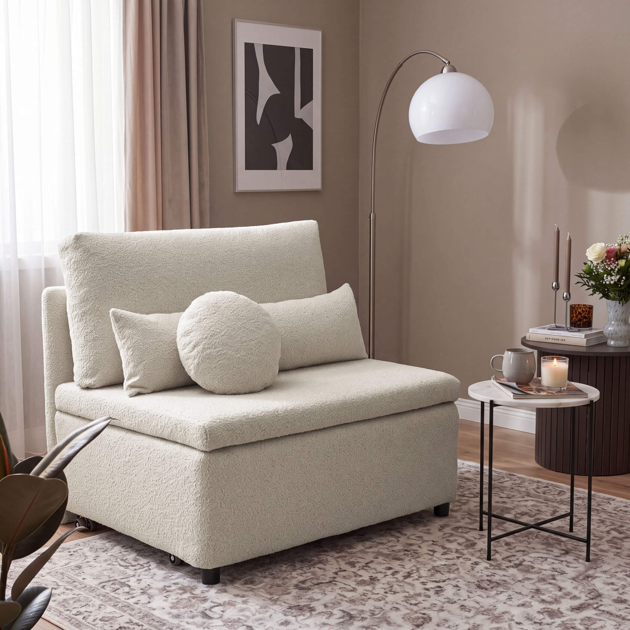 Sofa dwuosobowa z funkcją spania ELITTE | Kolor do wyboru