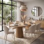 Stół okrągły rozkładany LOGAN | 110/150/190 Dąb natural | OUTLET-2