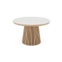 Stół okrągły rozkładany IMPERIAL | 120/160/200 Dąb natural | blat ceramiczny | OUTLET-4