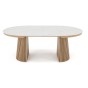 Stół okrągły rozkładany IMPERIAL | 120/160/200 Dąb natural | blat ceramiczny | OUTLET-7