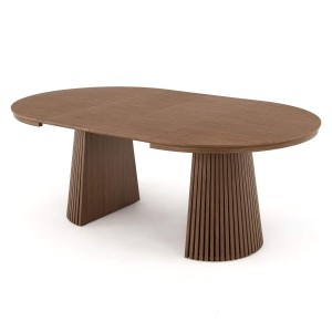 Stół okrągły rozkładany LOGAN | 120/160/200 Jasny Orzech | OUTLET