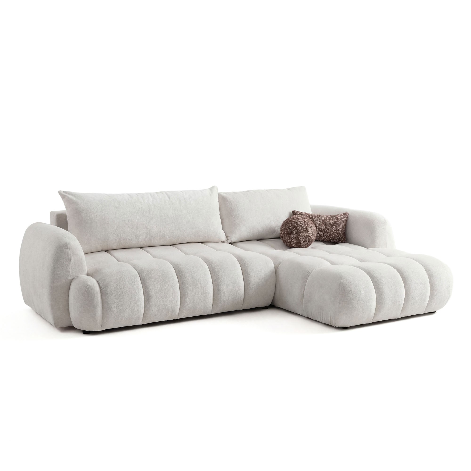 Narożnik rozkładany COCO 2 | Trenza 06 | Prawostronny | OUTLET