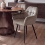 Krzesło FREJA 4 | Welur | Ciemny beż #7-2