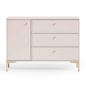 Komoda SANDRO 05 | 118cm | Kaszmir | Złote detale