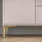 Komoda SANDRO 05 | 118cm | Kaszmir | Złote detale-8