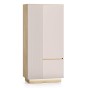 Szafa dwudrzwiowa HILLS 01 | Oświetlenie LED | Kaszmir | Dąb mavelie-3