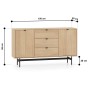 Komoda REYNOS 05 | 150cm | Dąb mavelie-20