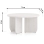 Stolik kawowy BLANCO 37 | 74cm | Sosna śnieżona-5
